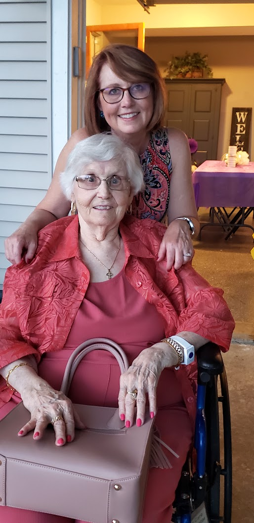 A Loved team member with her mom